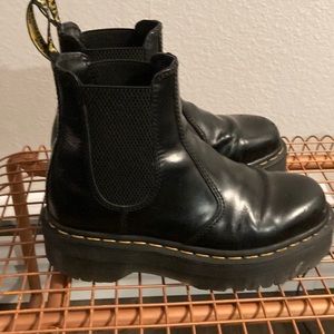 Dr Martens 2976 Quad Black Platform Boots US Size 6